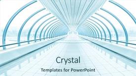  Presentation with public transportation - Audience pleasing PPT theme consisting of public transportation technology - spacious diminishing transparent corridor backdrop and a sky blue colored foreground