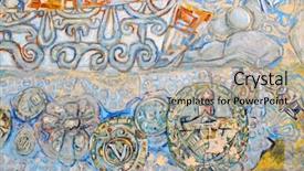  Presentation with street art graffiti - Beautiful presentation theme featuring public wallpaintings in the street backdrop and a light gray colored foreground