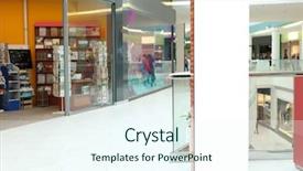  Presentation with advertising - Beautiful slide deck featuring publicity - blank advertising board indoors backdrop and a cool aqua colored foreground