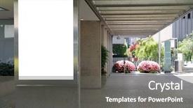  Presentation with path to god confusion - Audience pleasing slides consisting of publicity - blank billboard clipping path included backdrop and a gray colored foreground