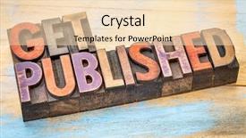  Presentation with color blocks - Amazing theme having publishing - get published banner - text backdrop and a lemonade colored foreground