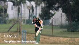  Presentation with cricket - Presentation design featuring puchong-malaysia-sept-24-guernsey background and a seafoam green colored foreground