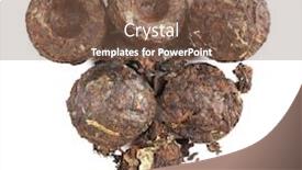  Presentation with tea - Presentation theme enhanced with puer-tea-isolated-on-white background and a tawny brown colored foreground