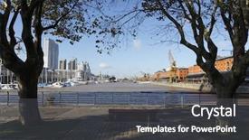  Presentation with flag of argentina - Presentation having puerto madero buenos aires argentina background and a  colored foreground