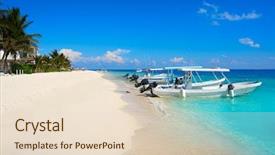  Presentation with maya - Slides enhanced with puerto morelos beach in mayan background and a lemonade colored foreground
