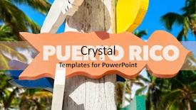  Presentation with puerto rico - PPT layouts having puerto rico welcome sign background and a coral colored foreground