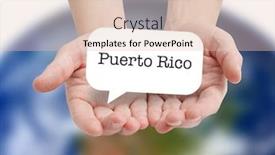  Presentation with puerto rico - Amazing presentation theme having puerto-rico-written backdrop and a lemonade colored foreground