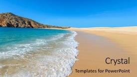  Presentation with catholic history santa maria - Cool new presentation theme with puerto vallarta - santa maria beach cabo san backdrop and a coral colored foreground