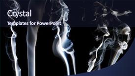  Presentation with rainbow beac h hawaii - Presentation theme with puff of rainbow smoke background and a wine colored foreground