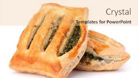  Presentation with puff pastry - Presentation theme with town of saint peter port on guernsey uk background and a ocean colored foreground