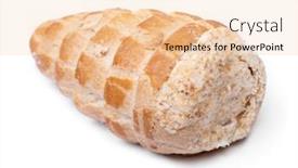  Presentation with pastry cream - Beautiful PPT layouts featuring puff-pastry-roll-with-cream backdrop and a lemonade colored foreground