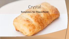  Presentation with puff pastry - Audience pleasing slide set consisting of puff pastry with cheese backdrop and a lemonade colored foreground