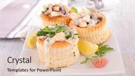  Presentation with puff pastry - Cool new presentation theme with puff pastry with cream backdrop and a lemonade colored foreground