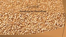  Presentation with quinoa - Slide set having puffed-quinoa-close-up-full background and a yellow colored foreground