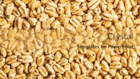  Presentation with honey - PPT theme having puffed-wheat-covered-with-honey background and a yellow colored foreground