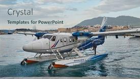  Presentation with airlines - PPT theme featuring pula-croatia-february-22-2015 background and a lemonade colored foreground