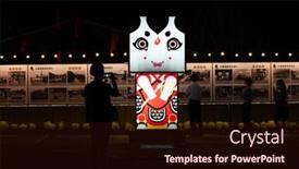  Presentation with dedication - Presentation theme having puli-township-taiwan-december-02 background and a wine colored foreground