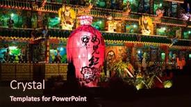  Presentation with dedication - Cool new presentation theme with puli-township-taiwan-december-02 backdrop and a wine colored foreground