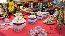  Presentation with dedication - Beautiful PPT theme featuring puli-township-taiwan-december-6th backdrop and a red colored foreground