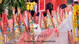  Presentation with dedication - PPT theme having puli-township-taiwan-december-6th background and a coral colored foreground