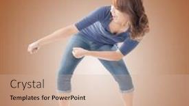  Presentation with asian - Beautiful slides featuring korean war - pull pose full length portrait backdrop and a soft green colored foreground