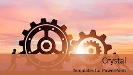  Presentation with teamwork - Audience pleasing PPT layouts consisting of pull system - businessman in teamwork concept backdrop and a coral colored foreground