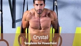  Presentation with dip - Audience pleasing PPT theme consisting of pull up - fitness dip ring man workout backdrop and a red colored foreground