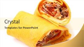  Presentation with beef pork chicken turey - Cool new PPT theme with pulled pork and provolone wrap backdrop and a  colored foreground