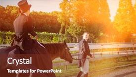  Presentation with man and woman divorce drawing - Amazing theme having pulling woman sitting on horse backdrop and a tawny brown colored foreground