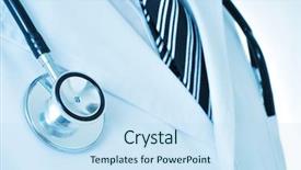  Presentation with pulmonary - Amazing presentation having pulmonary - closeup of a doctor wearing backdrop and a sky blue colored foreground