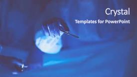  Presentation with siberian tiger taken - Presentation consisting of pulmonary - cropped picture of scalpel taken background and a ocean colored foreground