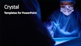  Presentation with surgery - Slide set featuring pulmonary - cropped picture of scalpel taken background and a black colored foreground