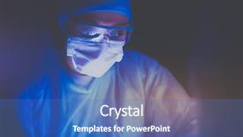  Presentation with pulmonary - PPT layouts enhanced with pulmonary - doctors team in surgery background and a  colored foreground