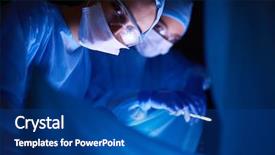  Presentation with pulmonary - Audience pleasing PPT layouts consisting of pulmonary - doctors team in surgery backdrop and a  colored foreground