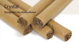  Presentation with pulmonary - Amazing PPT layouts having pulmonary cancer - closeup of some cigars isolated backdrop and a coral colored foreground