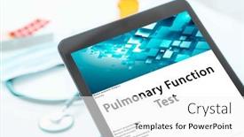  Presentation with medical procedure - Presentation design with pulmonary-function-test-medical-procedures background and a white colored foreground