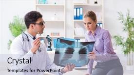  Presentation with metabolic syndrome doctor examining - Theme consisting of pulmones - doctor examining x-ray images background and a  colored foreground