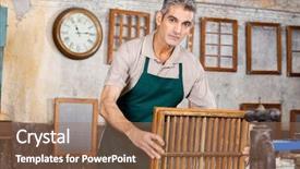  Presentation with pulp paper - Slide deck enhanced with pulp and water at paper background and a coral colored foreground