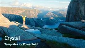 Presentation with misty - Amazing slides having misty morning on preikestolen pulpit backdrop and a  colored foreground