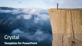  Presentation with tourist - Cool new slide deck with pulpit rock the most famous backdrop and a ocean colored foreground