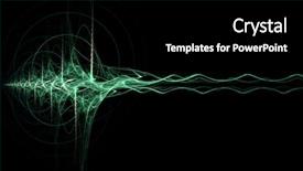  Presentation with wave energy - PPT theme having pulses wallpaper - abstract green energy wave background and a black colored foreground