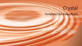 Presentation with ripple - Audience pleasing slide deck consisting of orange ripple background backdrop and a coral colored foreground