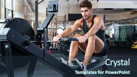  Presentation with exercise kids kid doing fitness - Cool new slides with pulse lazer - fitness man doing exercise backdrop and a tawny brown colored foreground