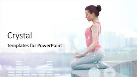  Presentation with heart rate monitor - Amazing presentation theme having pulse lazer - heart rate monitor concept young backdrop and a white colored foreground