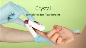  Presentation with pulse - Theme with pulse oximeter used to measure background and a soft green colored foreground