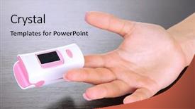  Presentation with pulse - PPT theme having pulse oximeter used to measure background and a lemonade colored foreground