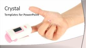  Presentation with pulse - Slides with pulse oximeter used to measure background and a white colored foreground
