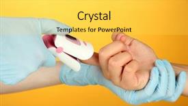  Presentation with pulse - Beautiful slides featuring pulse oximeter used to measure backdrop and a  colored foreground