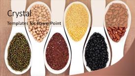  Presentation with porcelain - Amazing slide set having pulses selection in white porcelain backdrop and a coral colored foreground