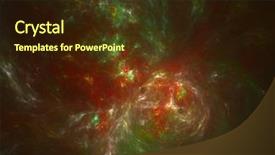  Presentation with mystery - Beautiful presentation theme featuring pulses wallpaper - cosmos and mystery backdrop and a  colored foreground